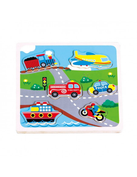 Puzzle New Classic Toys Transport Cu Sunete Puzzle New Classic Toys Transport Cu Sunete