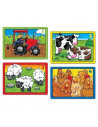 Set 4 Puzzle Orchard Toys La Ferma Piese Farm Four In A Box, 4 Set 4 Puzzle Orchard Toys La Ferma Piese Farm Four In A Box, 4