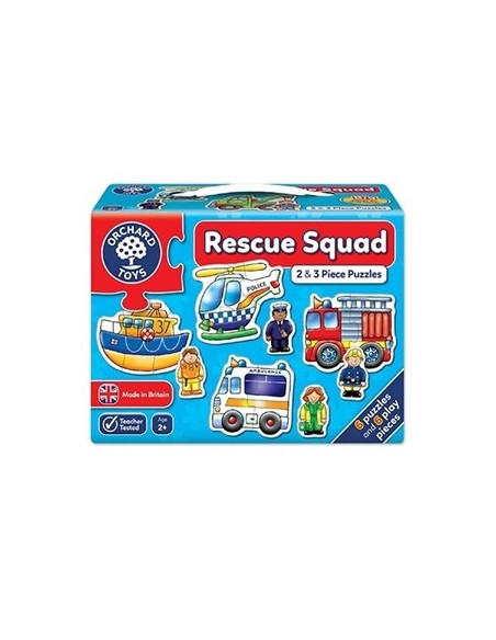Set 6 puzzle Echipa de salvare (2 si 3 piese) RESCUE SQUAD,OR204