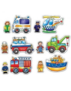 Set 6 puzzle Echipa de salvare (2 si 3 piese) RESCUE SQUAD,OR204 2