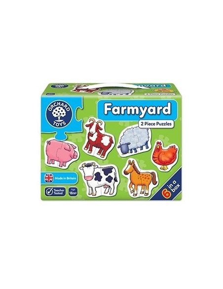 Set 6 Puzzle Orchard Toys Ferma Farmyard, 2 Piese Set 6 Puzzle Orchard Toys Ferma Farmyard, 2 Piese