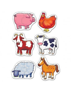 Set 6 puzzle Ferma (2 piese) FARMYARD,OR202 2