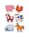 Set 6 Puzzle Orchard Toys Ferma Farmyard, 2 Piese Set 6 Puzzle Orchard Toys Ferma Farmyard, 2 Piese