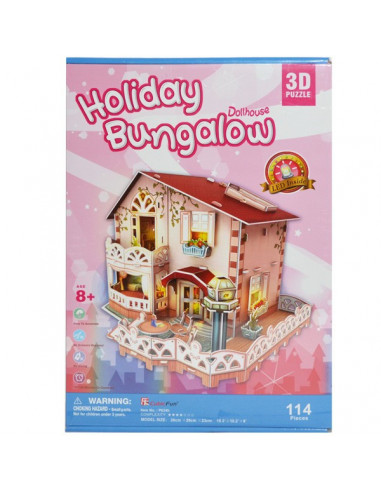 Puzzle 3D Casuta, 114 Piese,16790