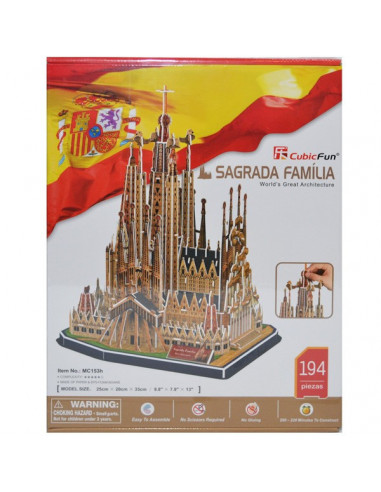 Puzzle 3D Sagrada Familia, 194 Piese,16794