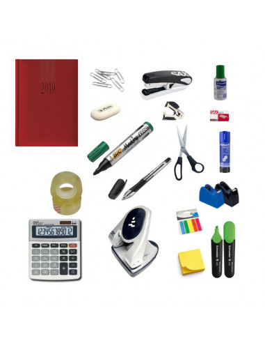 Set Birou 1 - Agenda, Calculator, Perforator, Capsator, Capse