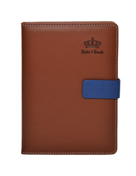 Set Office 12 - Agenda A5 Nedatata Maro cu magnet, 120 File cu