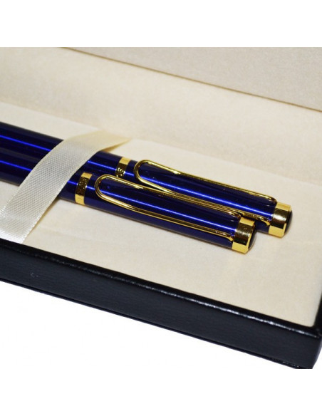 Set Office 11 - Agenda A5 Nedatata Bleumarin cu magnet, 120