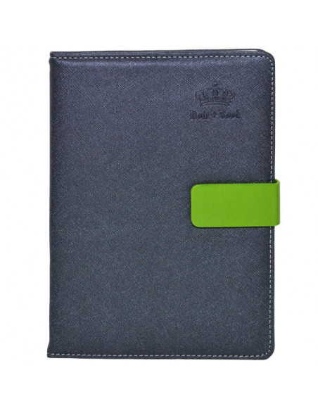 Set Office 11 - Agenda A5 Nedatata Bleumarin cu magnet, 120