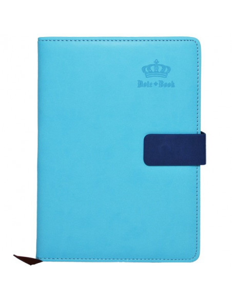 Set Office 11 - Agenda A5 Nedatata Albastra cu magnet, 120 File