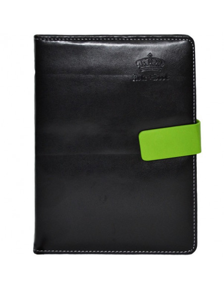 Set Office 11 - Agenda A5 Nedatata Neagra cu magnet, 120 File