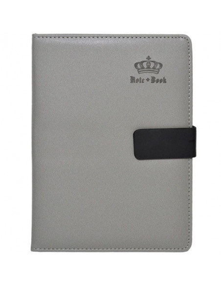 Set Office - Agenda A5 Nedatata Gri cu magnet, 120 File cu Pix