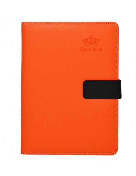 Set Office - Agenda A5 Nedatata Portocalie cu magnet, 120 File
