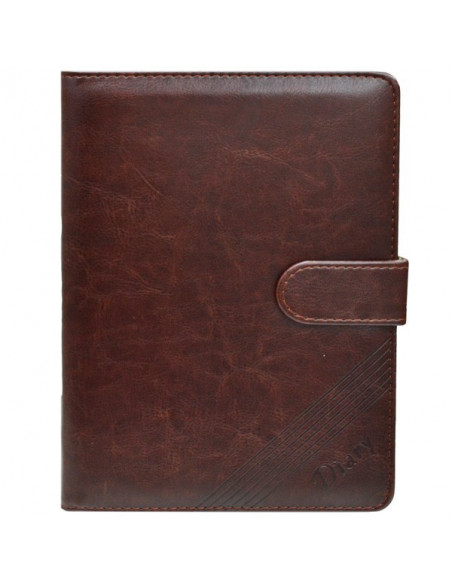 Set Office - Agenda A5 Nedatata Maro inchis cu magnet, 120 File