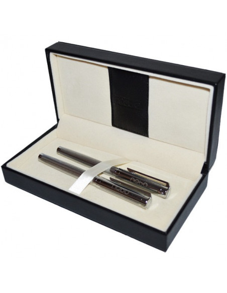 Set Office 8 - Agenda A4 Nedatata Neagra, 120 File cu Pix si
