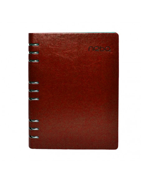 Set Office Agenda B5 Nedatata, 100 File cu Pix si Stilou Maro