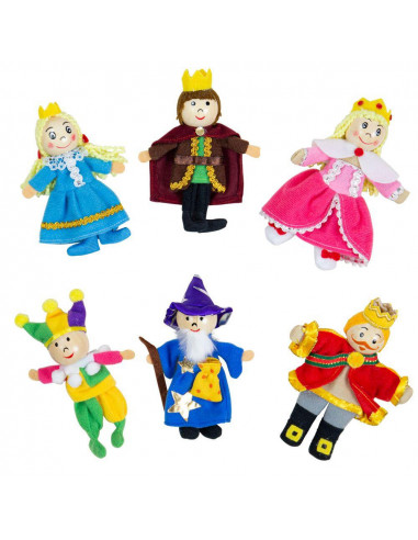 Set papusi degetar -,Frumoasa din padurea adormita" si,Regele