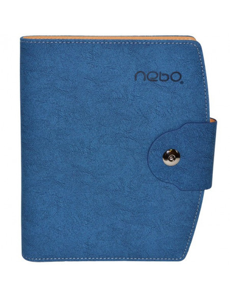 Set Office Agenda A5 Nedatata cu buton Albastra, 100 File cu