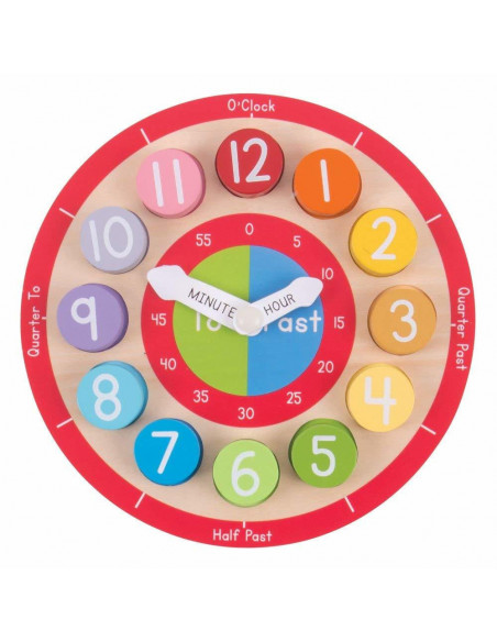 Ceas colorat din lemn,BJ906