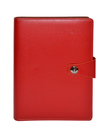 Set Office 3 - Agenda A5 Nedatata cu buton Rosie, 100 File cu Set Office 3 - Agenda A5 Nedatata cu buton Rosie, 100 File cu