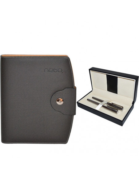 Set Office Agenda A5 Nedatata cu buton, 100 File cu Pix si Set Office Agenda A5 Nedatata cu buton, 100 File cu Pix si
