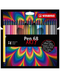 Set Carioci Stabilo Pen 68, 1 mm - Colectia Arty, 24 culori/set