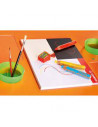 SW880102,Set 10 creioane colorate Stabilo Woody 3in1, portofel carton si ascutitoare