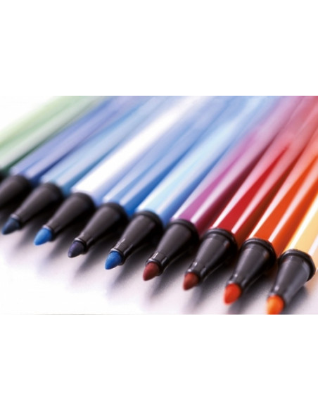 SW682002101,Carioca Stabilo Pen 68 Zebrui fuchsia cu agatatoare. 20 culori/set