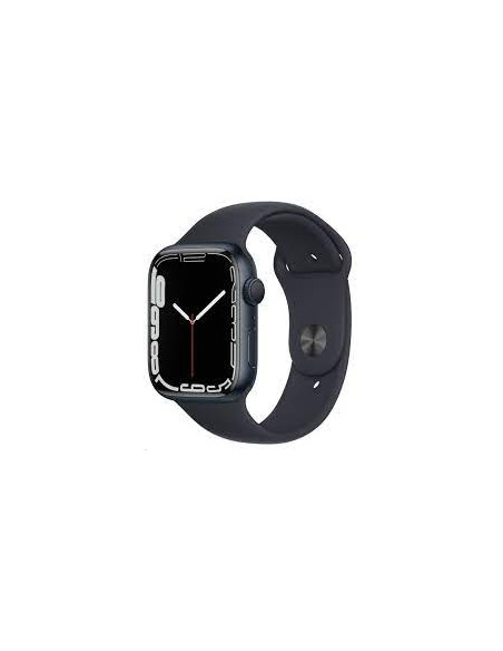 Apple Watch 7, GPS, Carcasa Midnight Aluminium 45mm, Midnight