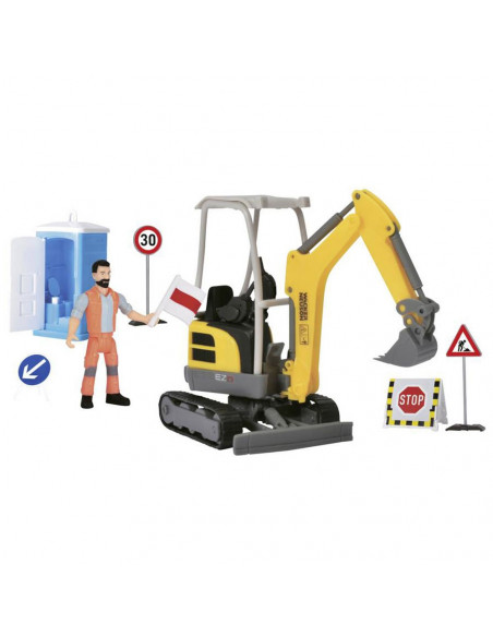 Set Dickie Toys Road Work excavator Neuson, figurina, semne