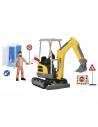 Set Dickie Toys Road Work excavator Neuson, figurina, semne
