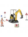 Set Dickie Toys Road Work excavator Neuson, figurina, semne