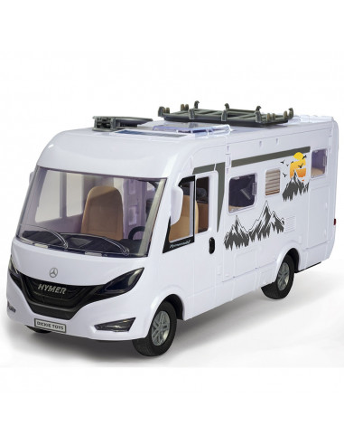Rulota Dickie Toys Camper Hymer Camping Van Class B cu figurina