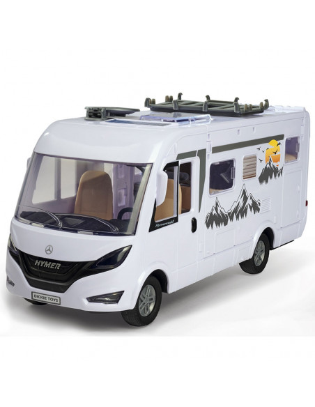 Rulota Dickie Toys Camper Hymer Camping Van Class B cu figurina