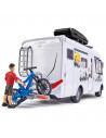 Rulota Dickie Toys Camper Hymer Camping Van Class B cu figurina