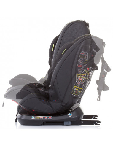 Scaun auto Chipolino Techno 0-36 kg raven cu sistem