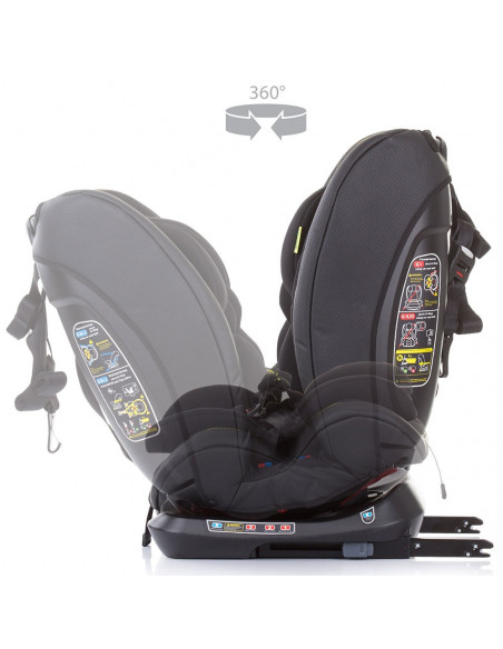 Scaun auto Chipolino Techno 0-36 kg raven cu sistem