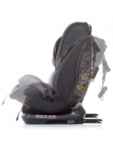 Scaun auto Chipolino Techno 0-36 kg platinum cu sistem