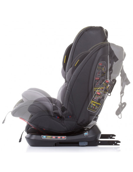 Scaun auto Chipolino Techno 0-36 kg platinum cu sistem