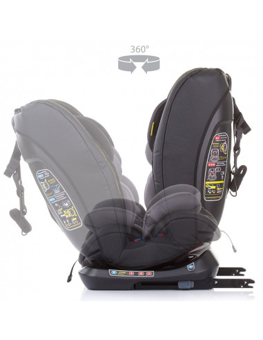 Scaun auto Chipolino Techno 0-36 kg platinum cu sistem