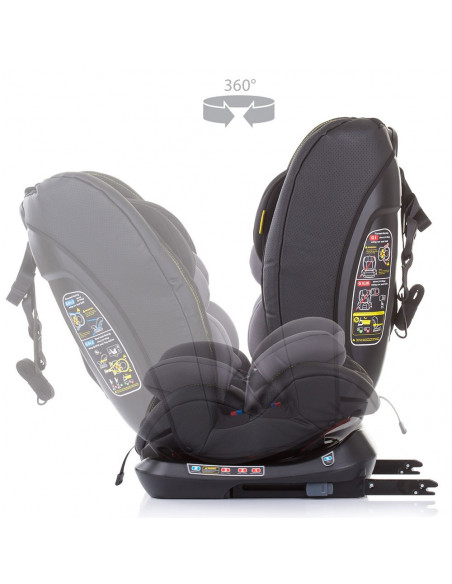 Scaun auto Chipolino Techno 0-36 kg platinum cu sistem