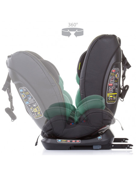 Scaun auto Chipolino Techno 0-36 kg avocado cu sistem