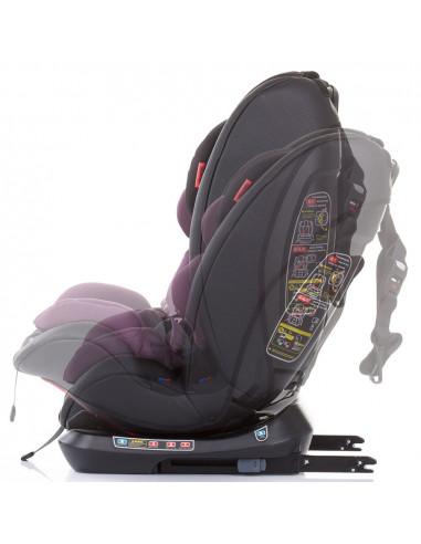 Scaun auto Chipolino Techno 0-36 kg lilac cu sistem