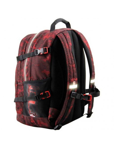 Rucsac Tech Teen, LEGO Core Line - design Minifigures Burgundy