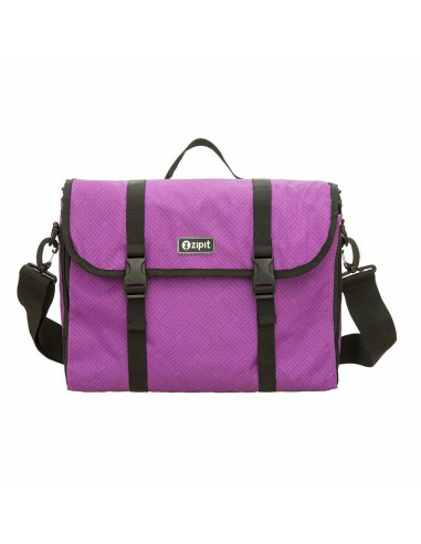 Geanta reversibila ZIPIT, cu husa laptop 14 inch - cercuri