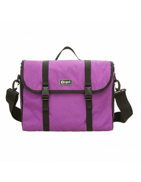 Geanta reversibila ZIPIT, cu husa laptop 14 inch - cercuri