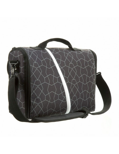 Geanta reversibila ZIPIT, cu husa laptop 14 inch - forme