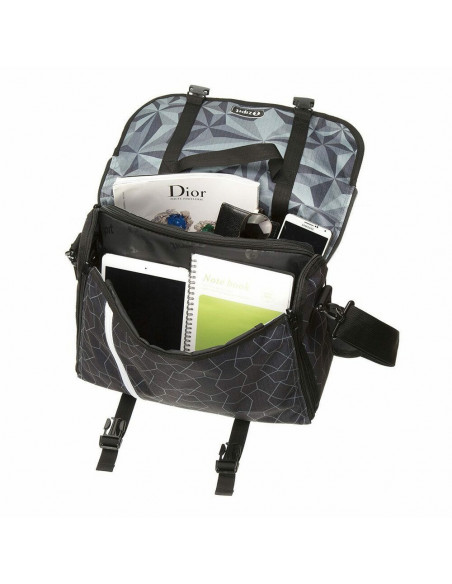 Geanta reversibila ZIPIT, cu husa laptop 14 inch - forme