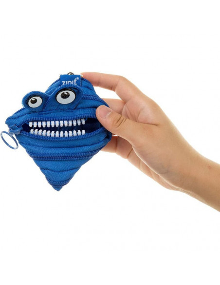 Portofel cu fermoar, pentru monezi, ZIPIT Monsters - albastru