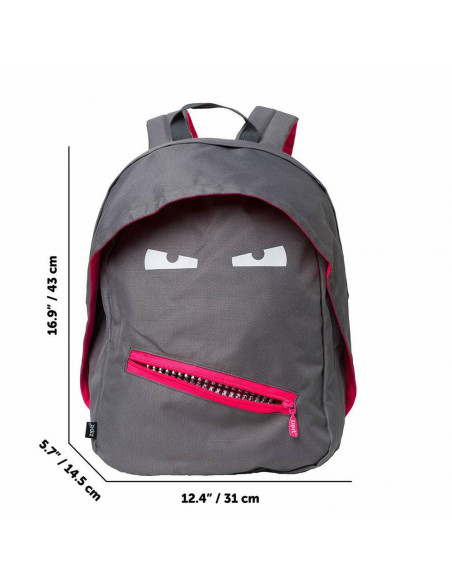 Rucsac ZIPIT Grillz, cu buzunare laterale - gri inchis,ZP-148741 Rucsac ZIPIT Grillz, cu buzunare laterale - gri inchis,ZP-148741